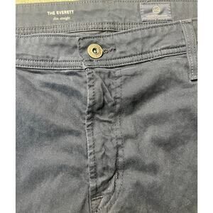 AG Men's The Everett Slim Straight Chinos Navy Blue Pants 40x32‎
